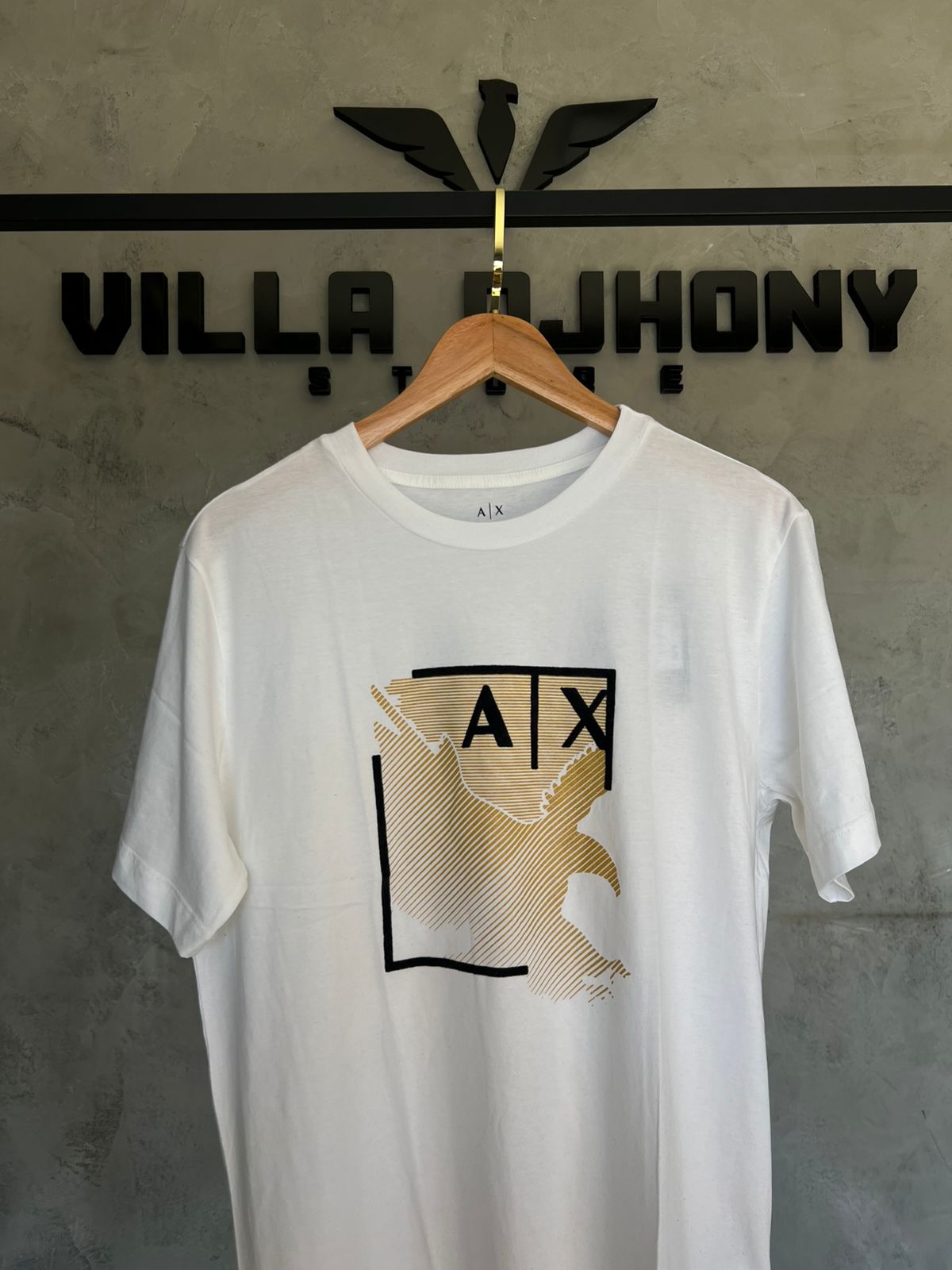 Camiseta Armani Exchange Aguia Branca