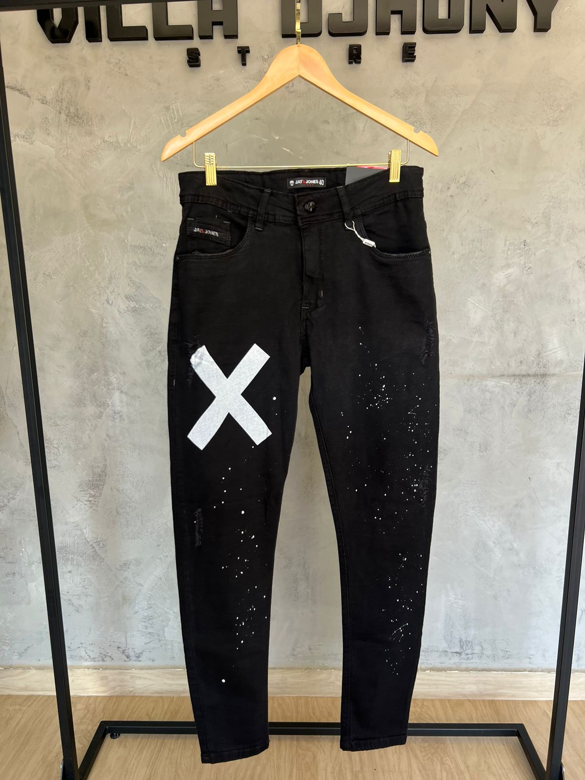 Calça Jeans Preta X