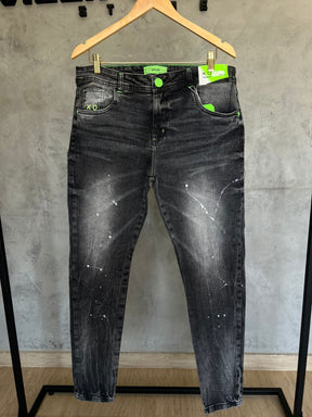 Calça Jeans Cinza Escura