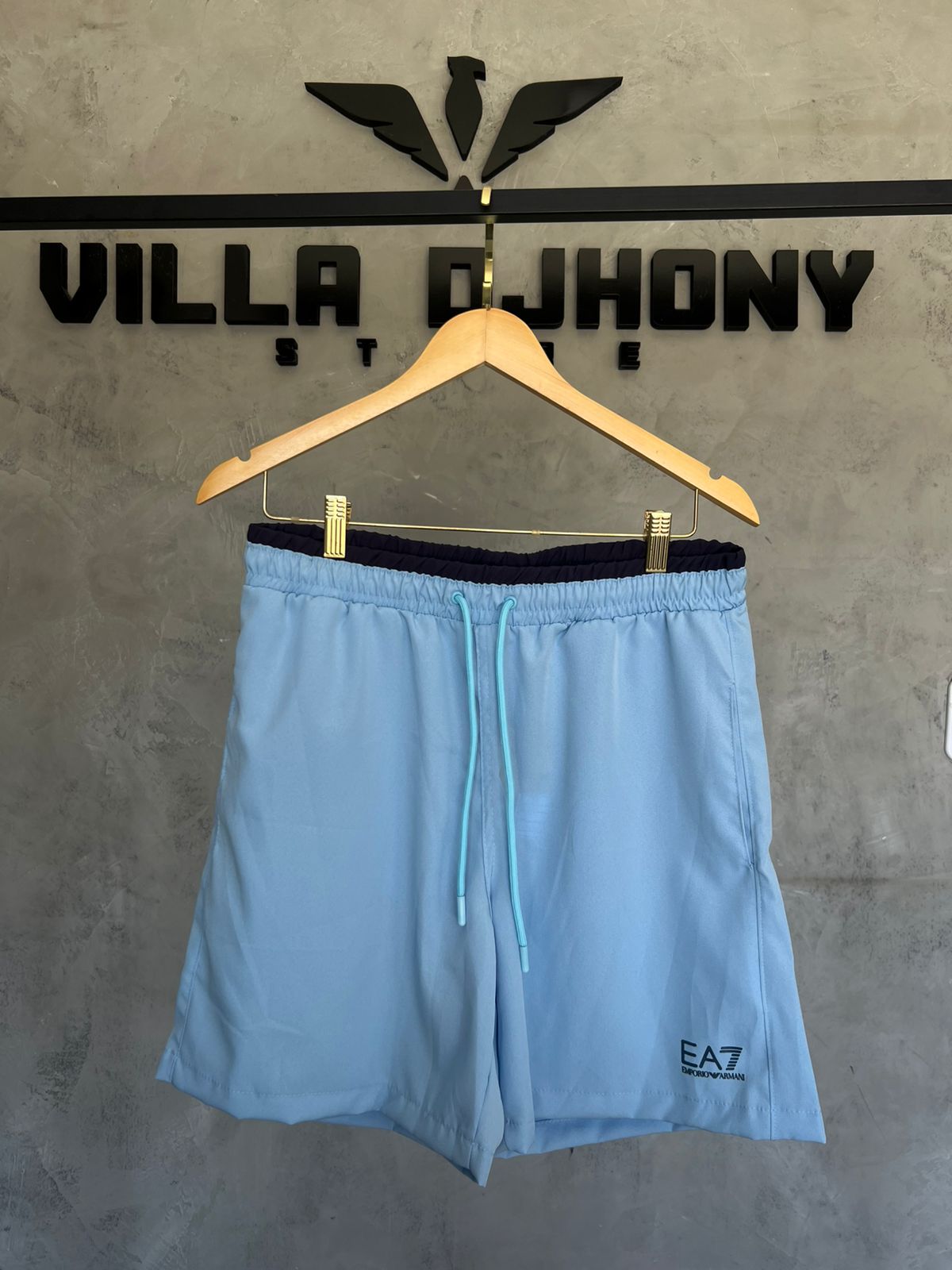Bermuda EA7 Azul Básica