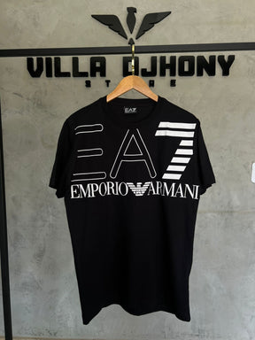 Camiseta Empório Armani Preta Estampada