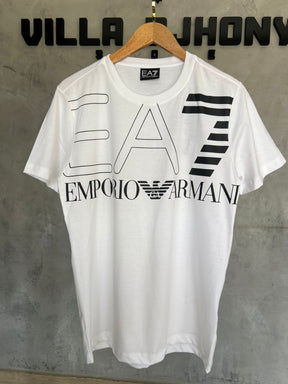 Camiseta Empório Armani Branca Estampada