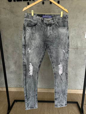 Calça Jeans Cinza City Denim