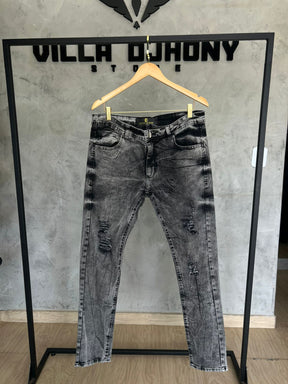 Calça Jeans Cinza Escura
