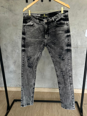 Calça Jeans Cinza Escura