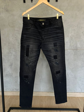 Calça Jeans Quadrado Diferenciada