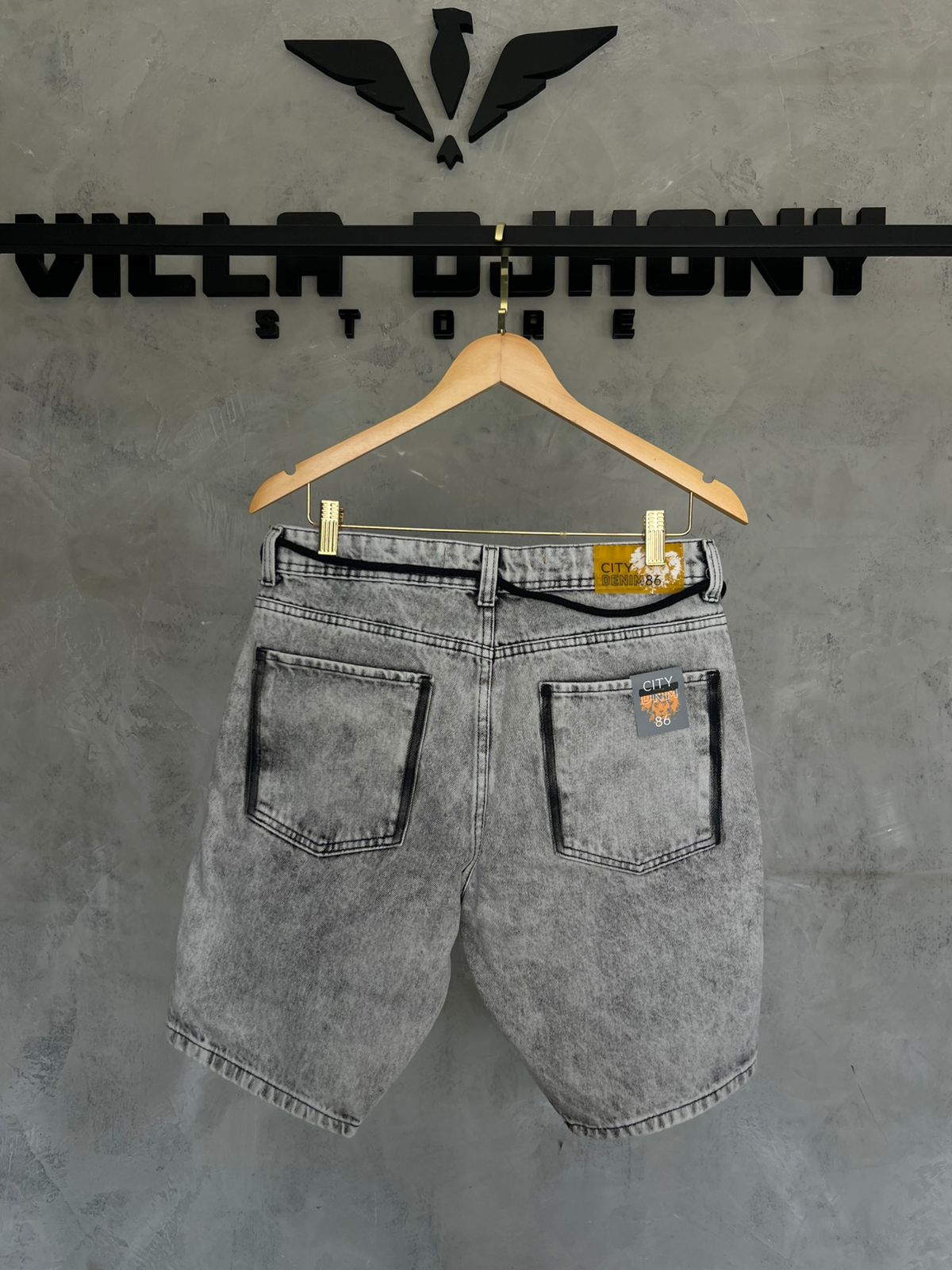 Bermuda Jeans Cinza City