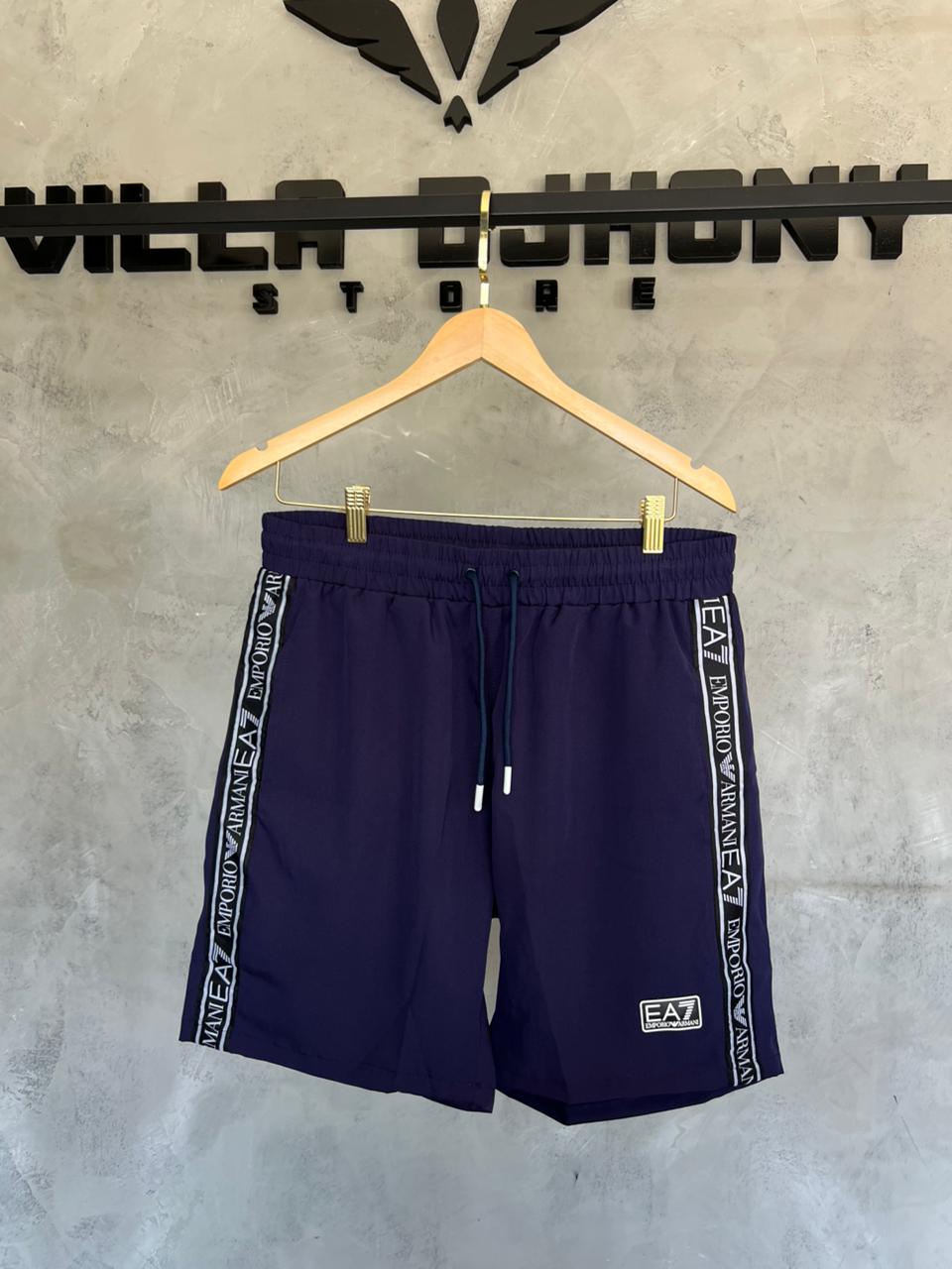 Bermuda EA7 Basica Azul