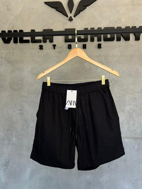 Bermuda Linho Zara Preta