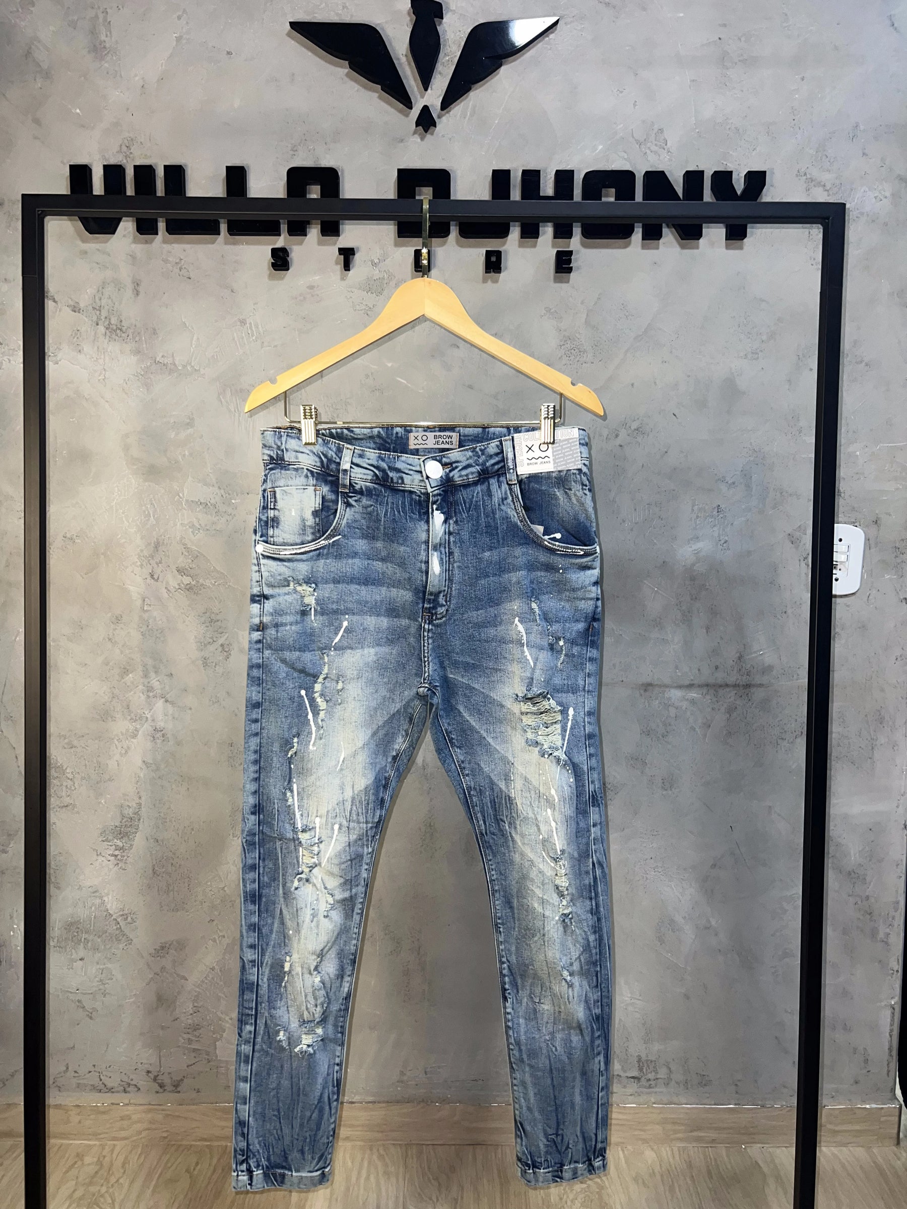 Calça Jeans Rasgada