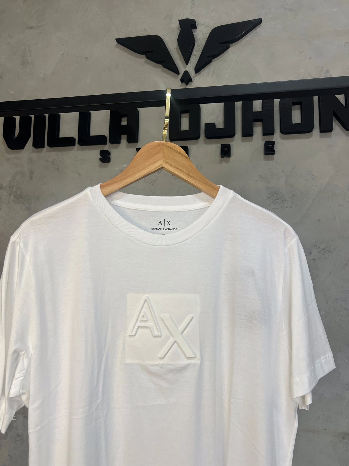 Camiseta Armani Exchange Branca Lisa