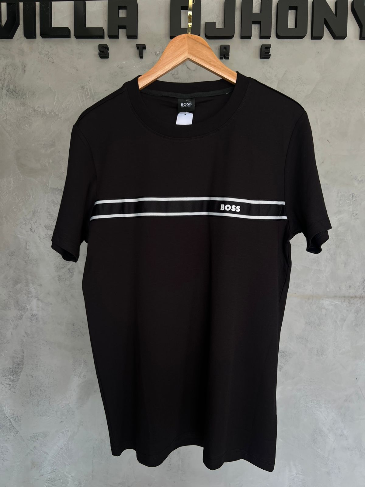 Camiseta Boss Preta Basica