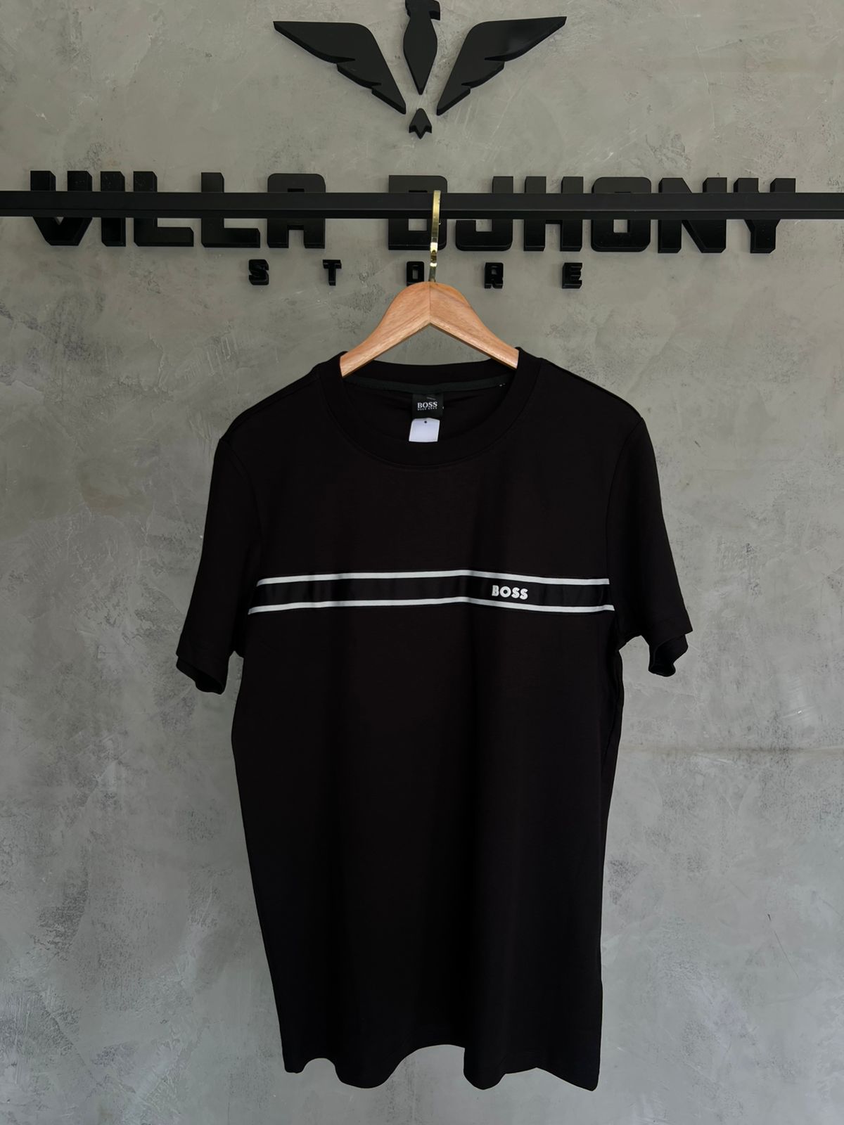 Camiseta Boss Preta Basica
