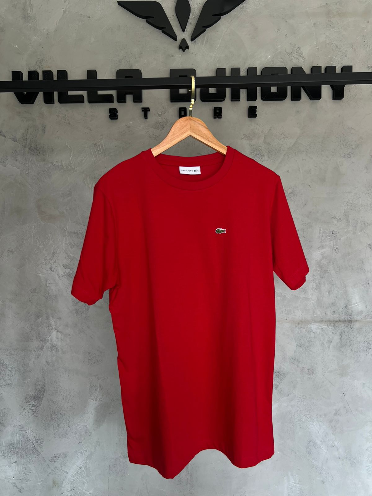 Camiseta Lacoste Basica Vermelha